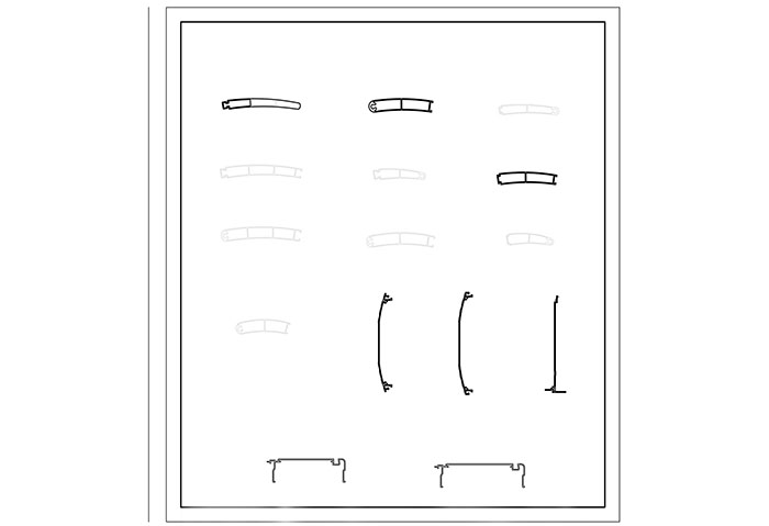 鋁型材定制開模汽車零部件鋁型材-1